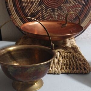 Vintage Brass and Copper Bowls